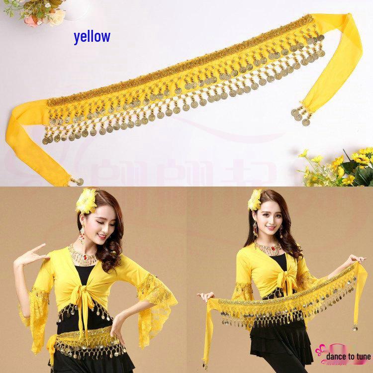 Indian Belly Dance Coin Waist Chain for Performance and Practice