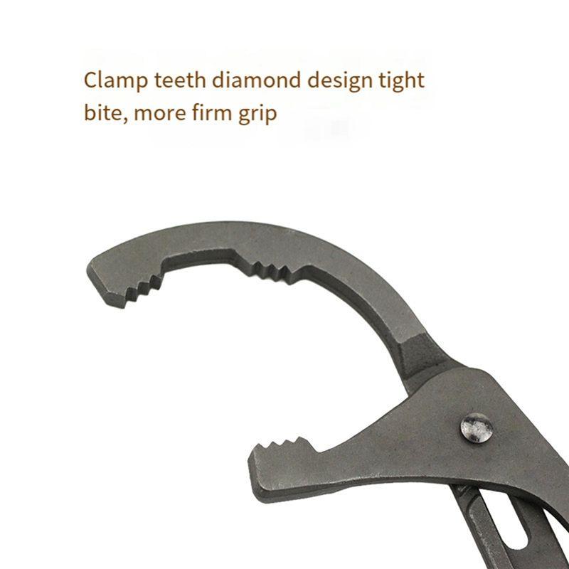 Aug. 1Pcs Oil Filter Pliers Clamp Type Wrench Adjustable Hand Tools Oil Filter Filter Removal Tool