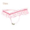 Lollipops Ladies Sexy Thongs Briefs Faux Pearl Crotch G-string Lace Panties Underwear