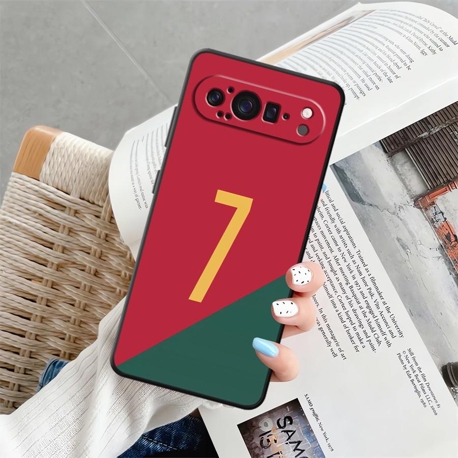 FootBall SuperStar Number Phone Case for Google Pixel 6 7 8 Pro 8a 7a 6a 10 9 Pro XL 9a Soft Shell