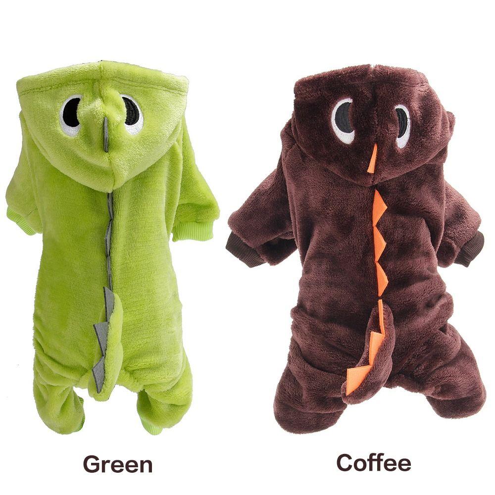 Dino-Hoodie Für Hunde & Katzen - Lustiges Tierkostüm Mit Weichem Korallenvlies