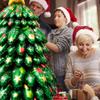 Christmas Theme Party Balloons Decorations Green Christmas Tree Foil Balloon Merry Xmas Party Supplies 2025 New Year Party Decor