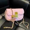 Popular Korean Version Trend Fashion Temperament Small Square Bag High Sense Commuting Versatile Light Luxury Chain Messenger Bag Women