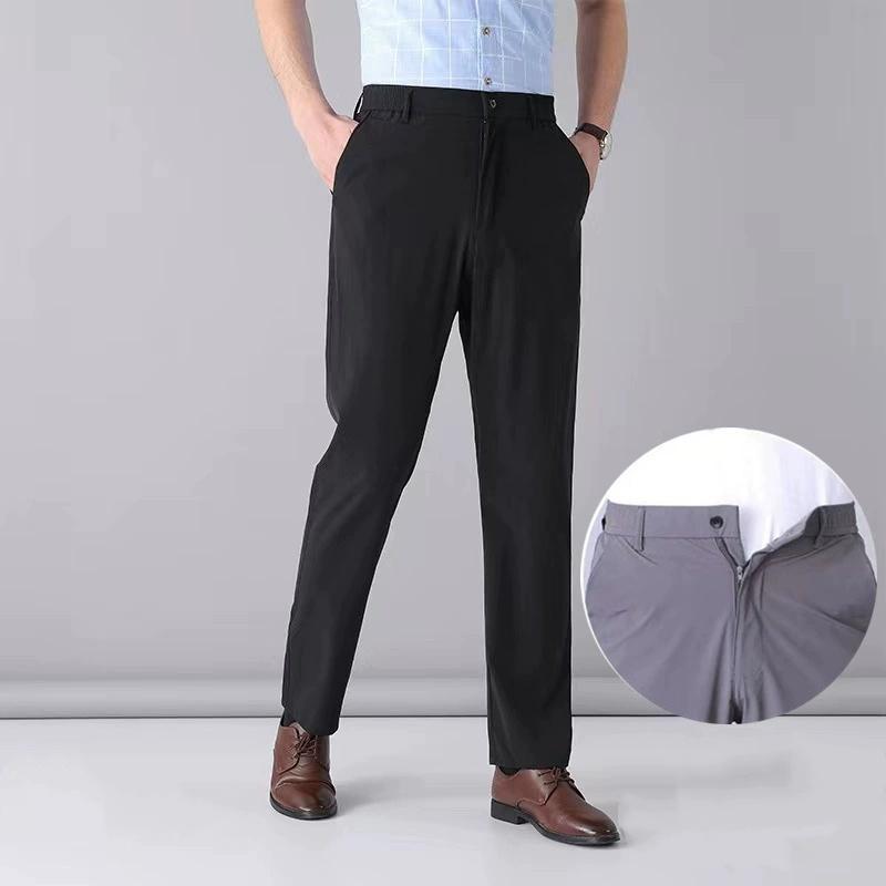 Men Solid Boutique Suits Pants Male Formal Wear Wedding Dress Trousers Quality Men British Style Business Casual Suit Pants