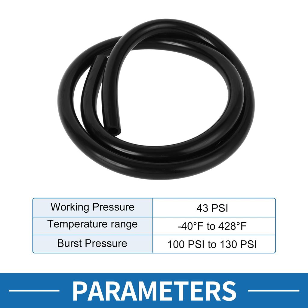 ABSOPRO Silikon-Vakuumschlauch Hochtemperatur 3,3 Fuß 3/8