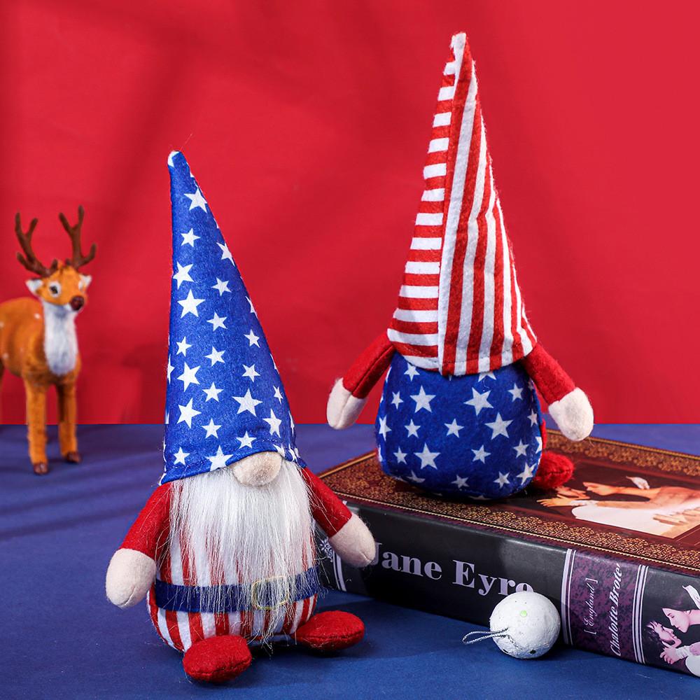 Kreative Neue Unabhängigkeitstagsdekoration Mit Rudolph Zwergpuppen Design Für Feiern