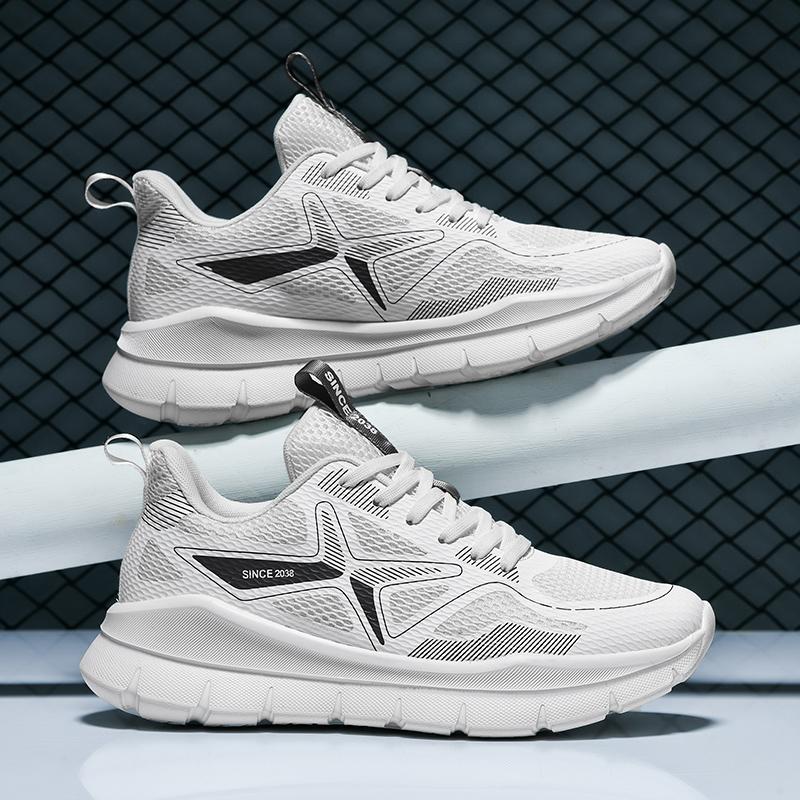 

Летние дышащие кроссовки для бега для мужчин и женщин 2025 г., сверхлегкие сетчатые кроссовки для спортзала, быстросохнущие, спортивная обувь для тренировок, размер 36-47 36 белый