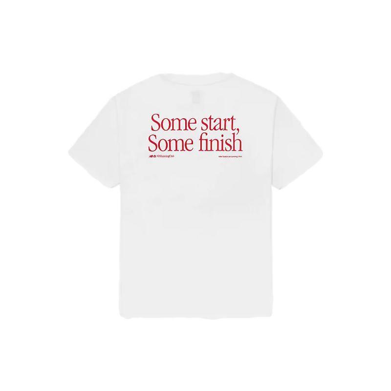 

New Balance MADE in USA Run Club T-shirt White Men Streetwear MT23542-WT