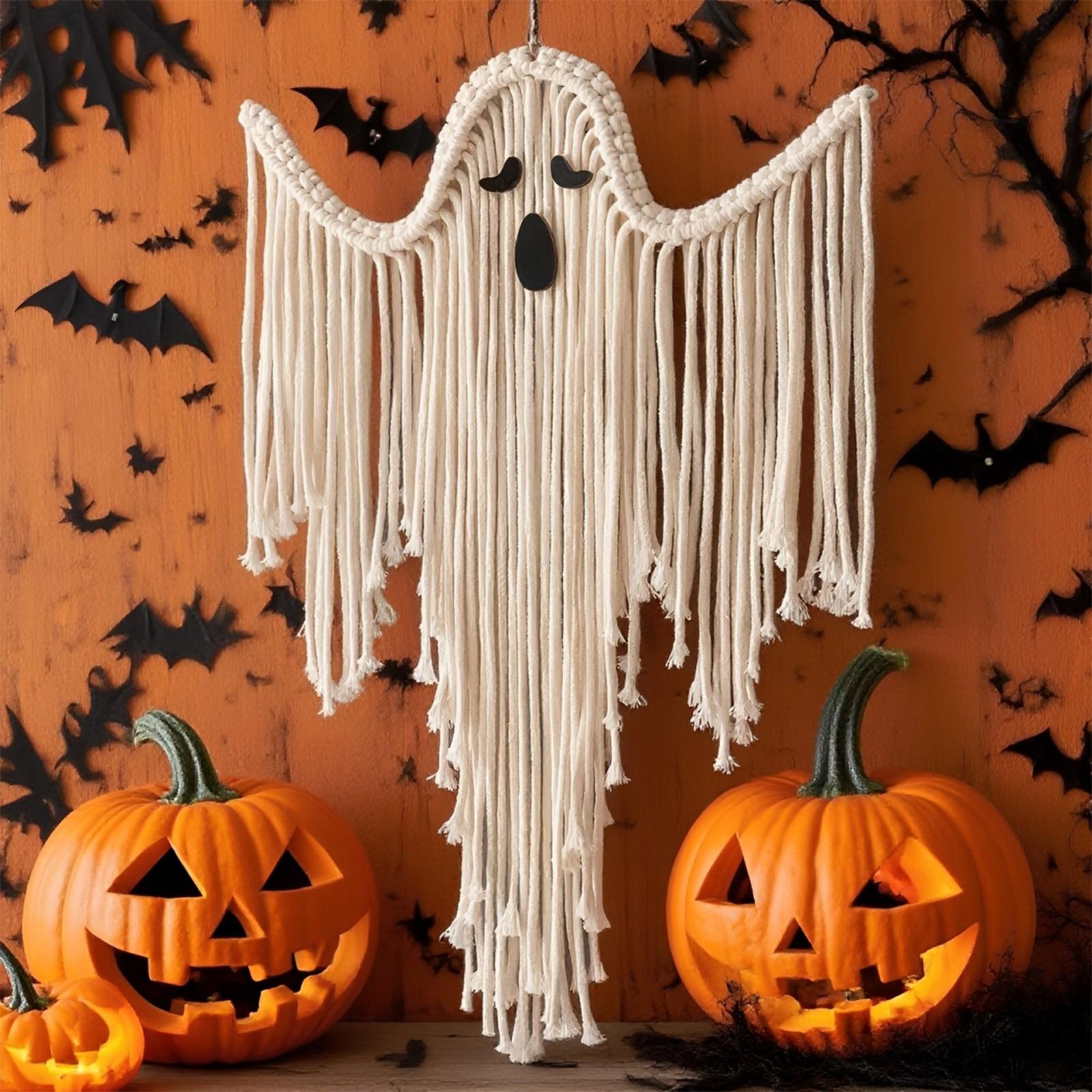 

Макраме Хэллоуин Настенное украшение, Жуткое настенное украшение, Декор для стен, Декор на Хэллоуин, Готический декор для стен, Ведьминский декор для комнаты One Size