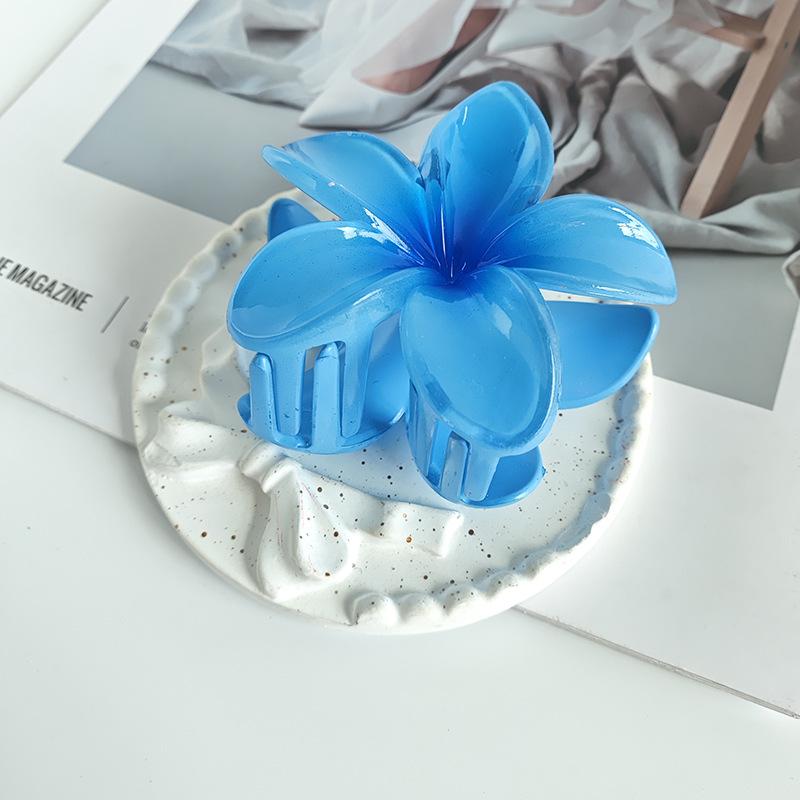 Red Flower Hair Clips For Women Trendy Sweet Hair Claws Crab Clamp Barrettes Mujer Hawaiian Headwear Girls Hair Accessories