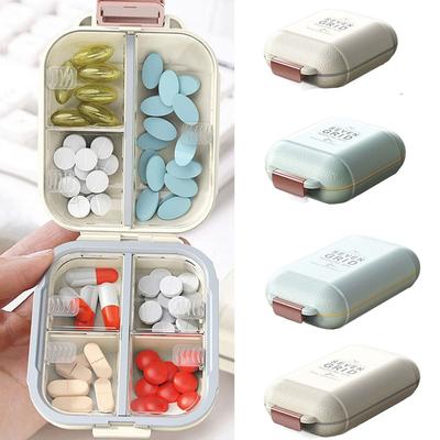 Portable Small Pill Case 7 Compartment Travel Pill Organizer Durable Weekly Pill Box  Home