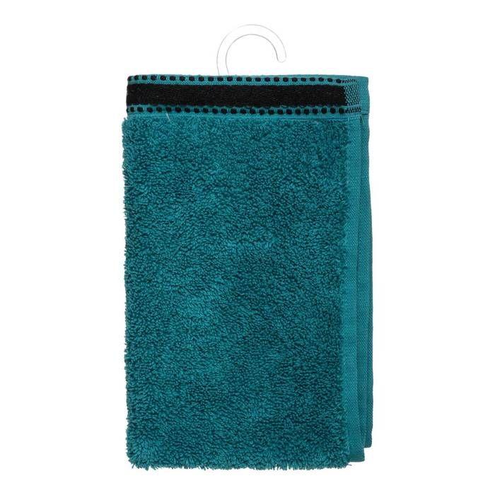 "Joia" Guest Towel Cotton Teal Blue 30x50cm - Atmosphera Interior Designer
