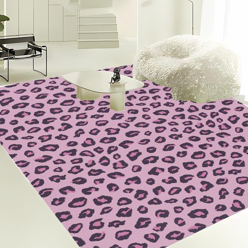 Leichter Luxus Teppich mit Leopardenmuster für Wohnzimmer Schlafzimmer Flur Alfombra Rutschfest Weiche Teppiche Sofa Fußmatte Heimdekor Tapete