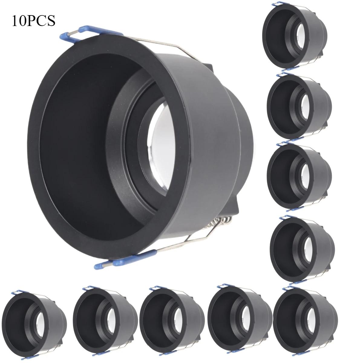 

10/15 шт. Потолочные точечные светильники Патрон для лампы Арматура Встраиваемый Даунлайт Круглый Сменный Алюминиевый Комплект Фитинг Монтаж