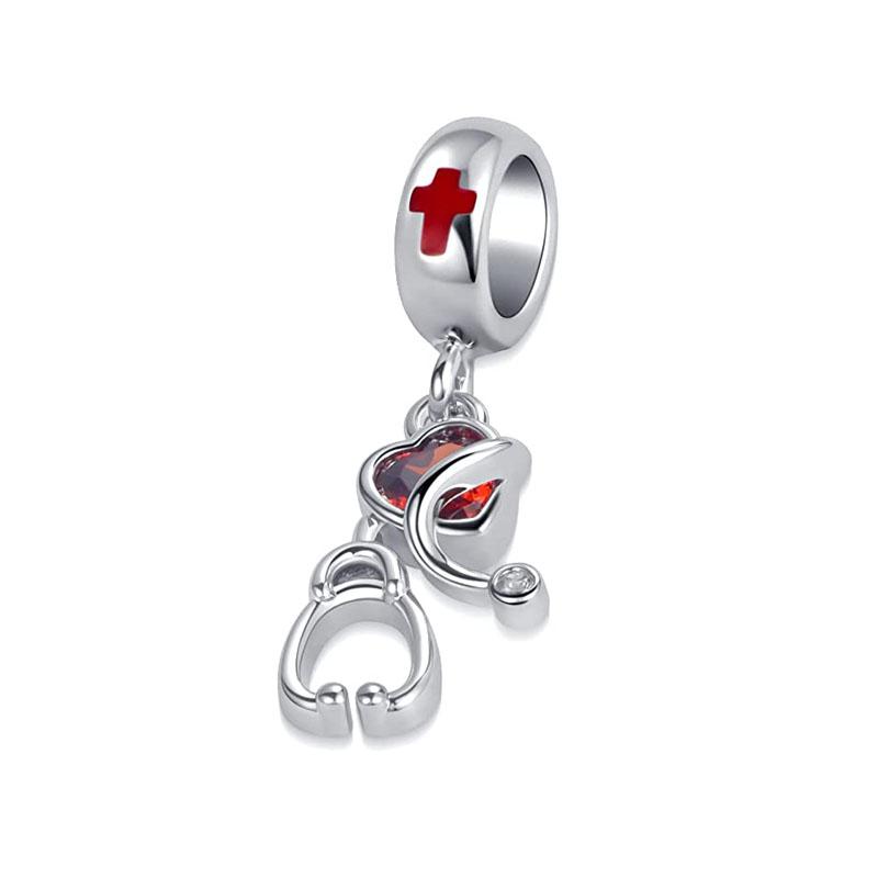 European Copper Love You Gesture Pendant Charm Fit Original Bracelet Jewelry Sparkling Cross Horse Angel Dangle Bead