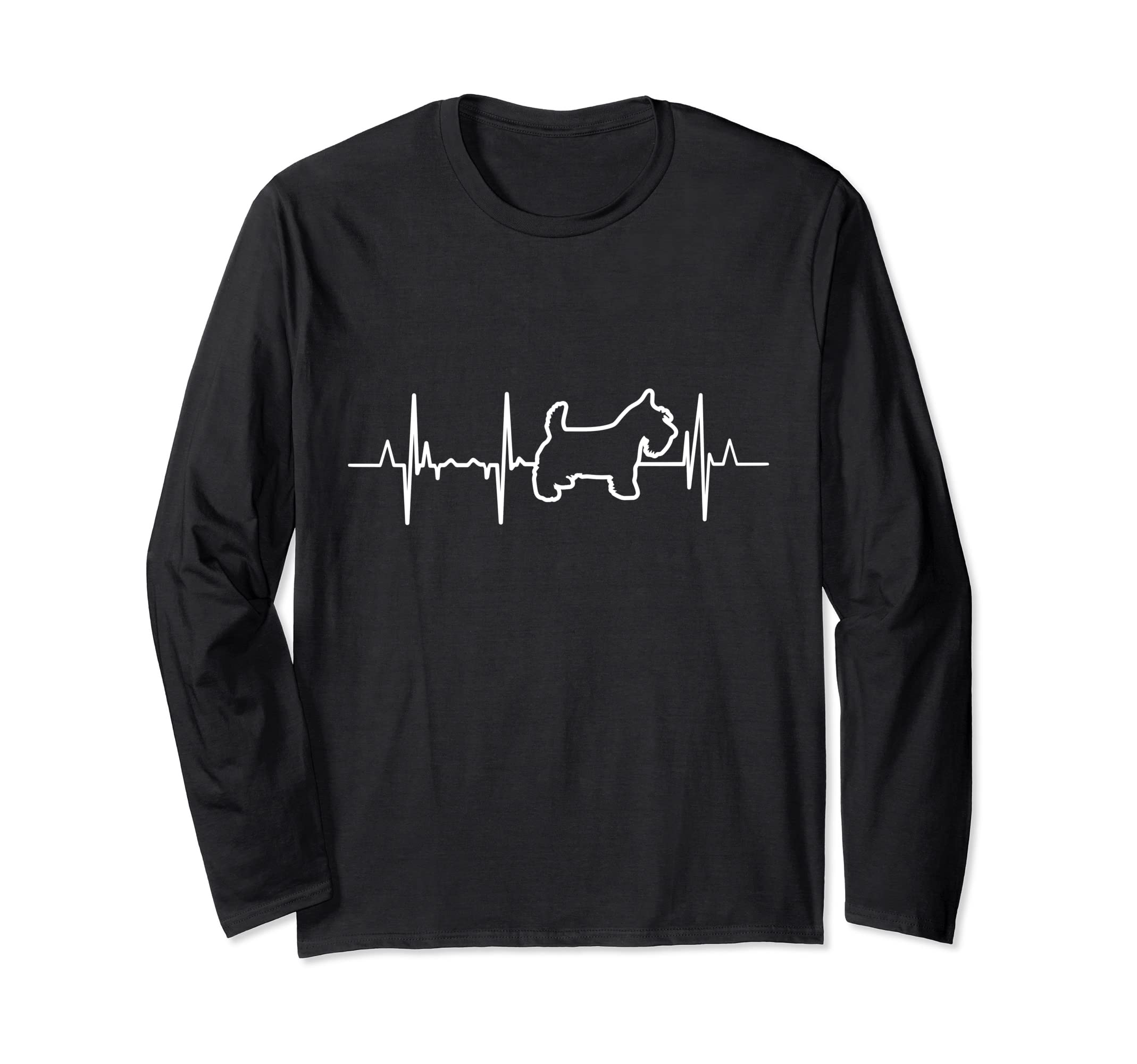 

Scottish Terrier Heartbeat Miniature Schnauzer Long Sleeve T-Shirt