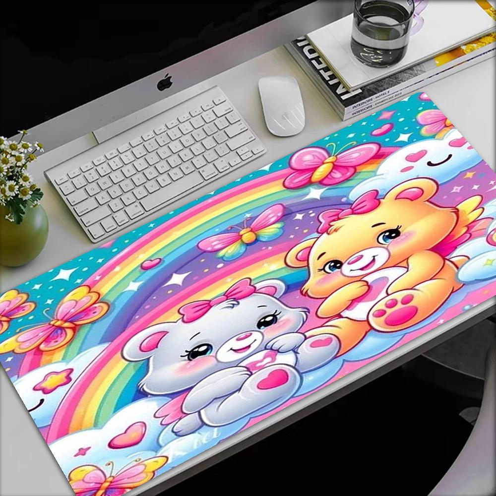Bear Theme Mouse Pad, Non Slip Rubber Base, Multifunctional Office & Home Decor, Perfect for Workspace Personalization.