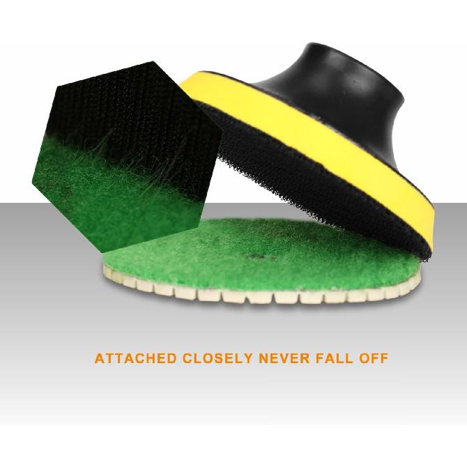 SPTA 15Pcs Diamond Wet Polishing Pads Set, 4 Inch, White, 50#-6000#, For Granite, Concrete, Marble, Stone, Tiles, With Floor Grinder Or Polisher