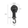 1Pc Outdoor Tent Securing Hook Strong Suction Cup Anchor Heavy Duty Tie Down Camping Canopy Awning Tarp Carabiner Outdoor Tools