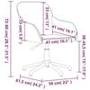 VidaXL Swivel Office Chair Computer Chair Swivel Office Armchair Office Seat Indoor Office Furniture 344856
