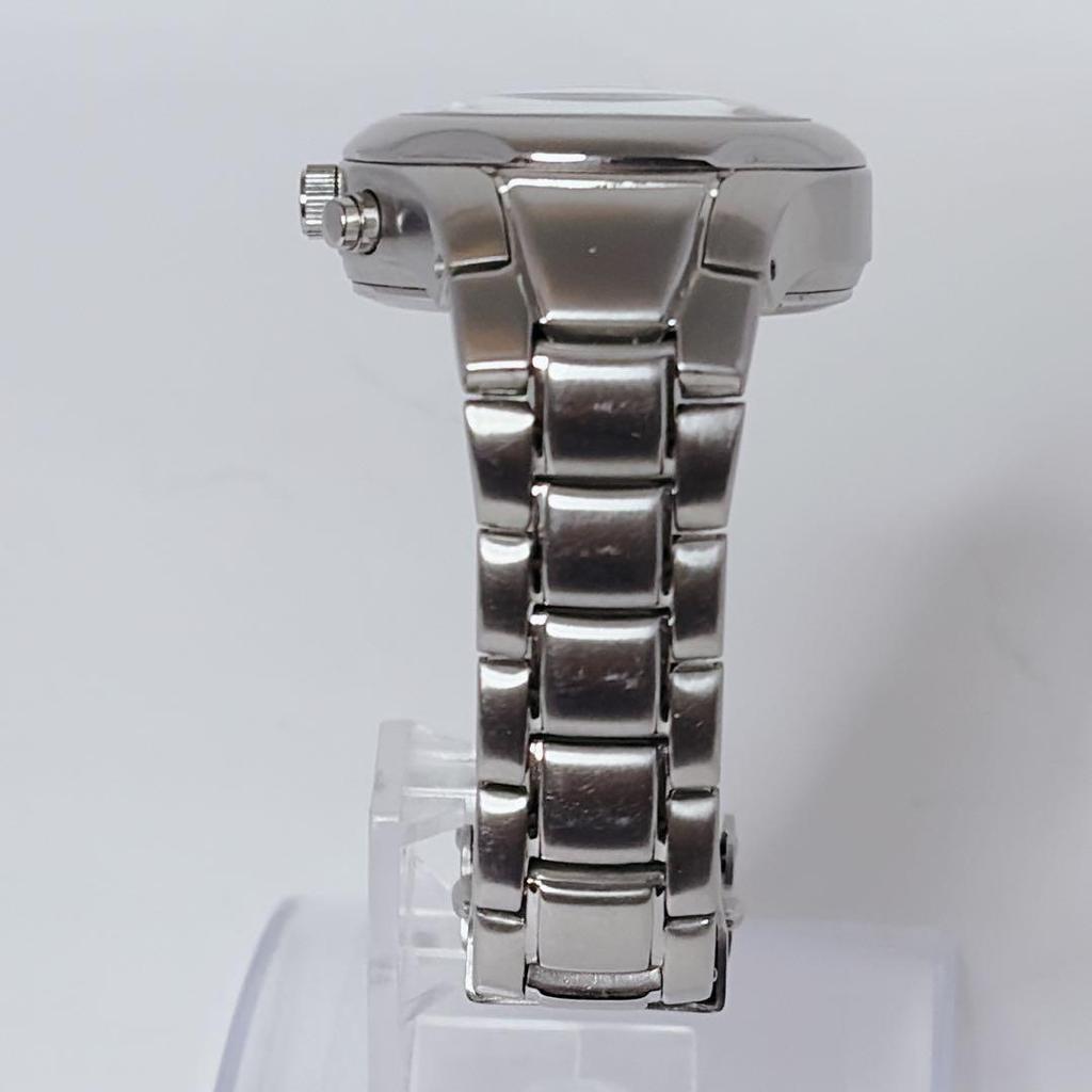 Used Rare FOSSIL BIG TIC Orange Ladies Watch Battery Replaced