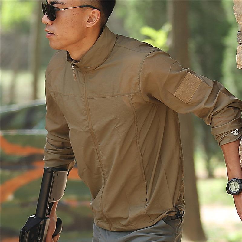 

Куртки для хайкинга Мужские Куртки с защитой от солнца Al Clothing Мужские Водонепроницаемые ветровки S хаки
