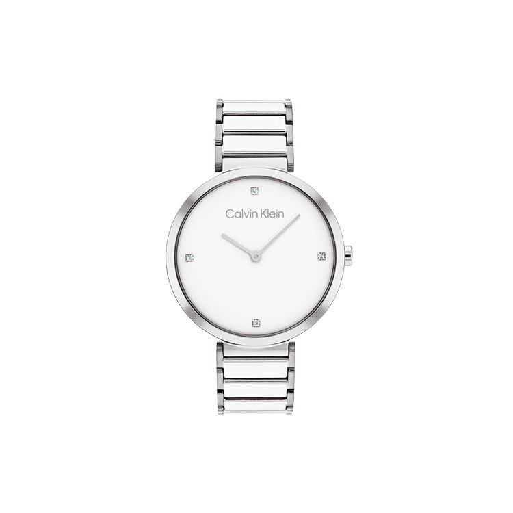 

Calvin Klein Timeless Series Watch Quartz Movement Stainless Steel Band White Dial Women watches Silver 25200137 Regular Watch Box,White Dial 25200137