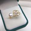 Zhuji Adjustable Camellia Pearl Ring - Natural Freshwater Pearl Jewelry