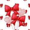 6pcs Red Pink Blue Bow Heart-Shaped Foil Balloon Set Birthday Weddings Anniversaries Party Decoration Holiday Gift Photo Props