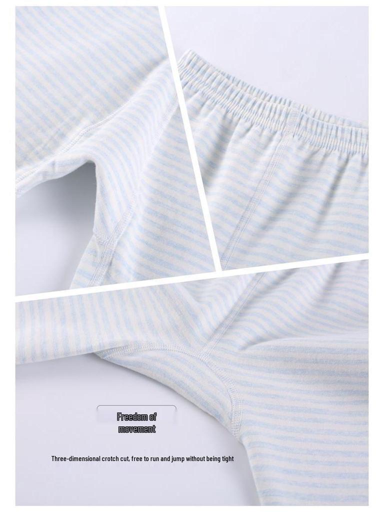 Children's Cotton Underwear Set: Boys' Autumn Clothes & Trousers, Girls' Pajamas, Baby Base Layer, Cotton Flannel Homewear