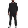 Under Armour Solid Color Crew Neck Pullover Printed Shoulder T-Shirt Men T-Shirts Black 1373876-001