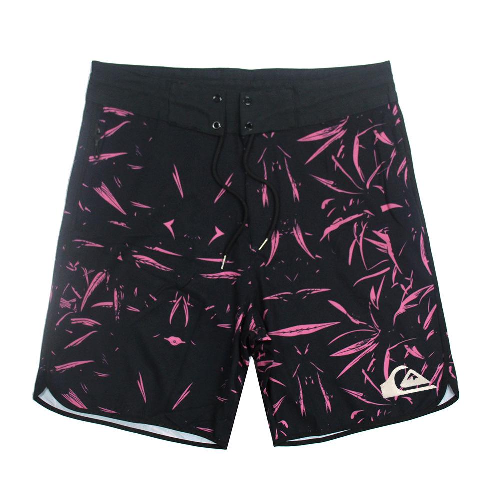 Men's Quick-Dry Leaf Print Surfing Shorts - 2024 Summer Beach Vacation