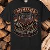 Pitmaster Smoke & Stripes BBQ Society T-Shirt | 250 Years Fire Freedom Graphic Tee