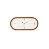 Interform Wall Clock Curva Brown Sweep Movement CL-4507BN
