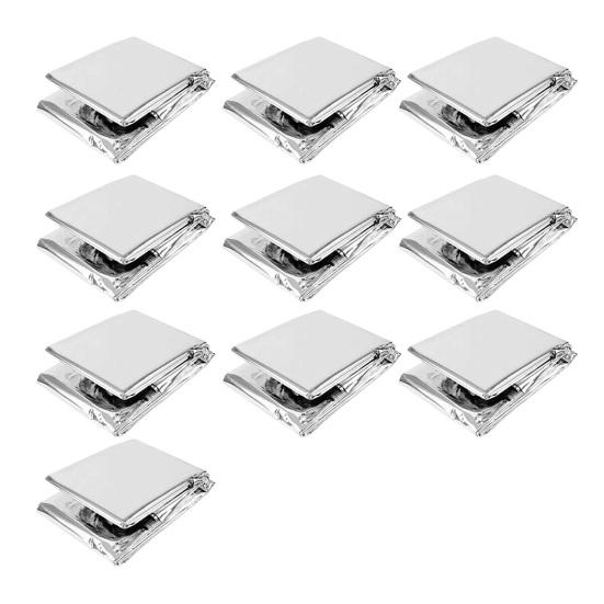 1/10Pcs Outdoor Survival Blanket Waterproof Portable Emergency Thermal Blanket Cold Weather Outdoor Camping Backpacking Hiking Insulated Space Blanket