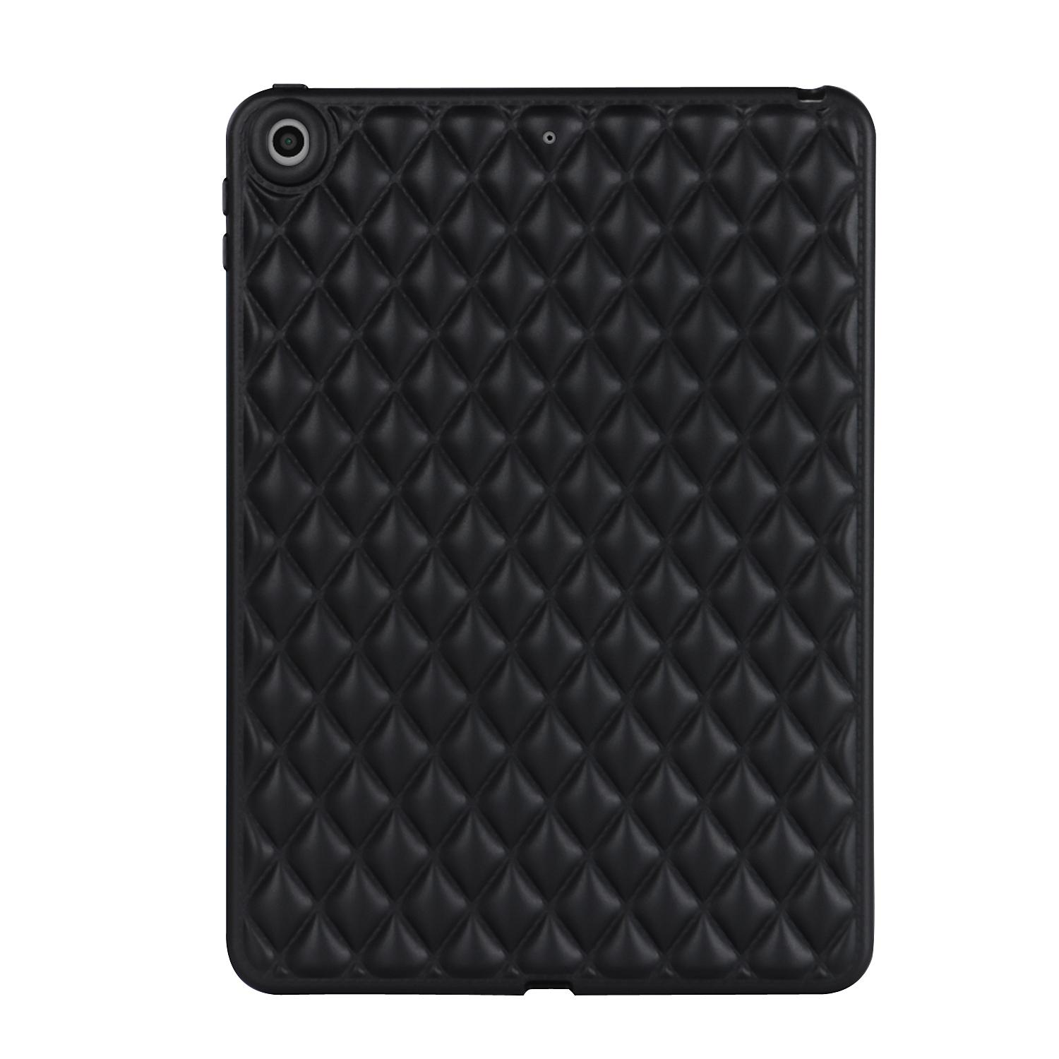 

For iPad 9.7-inch (2017)/(2018) Back Cover Soft TPU Rhombus Pattern Tablet Case Green