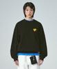 GRAVER [Unisex] Heart Snake Half Smile Sweatshirt_Cobalt Blue