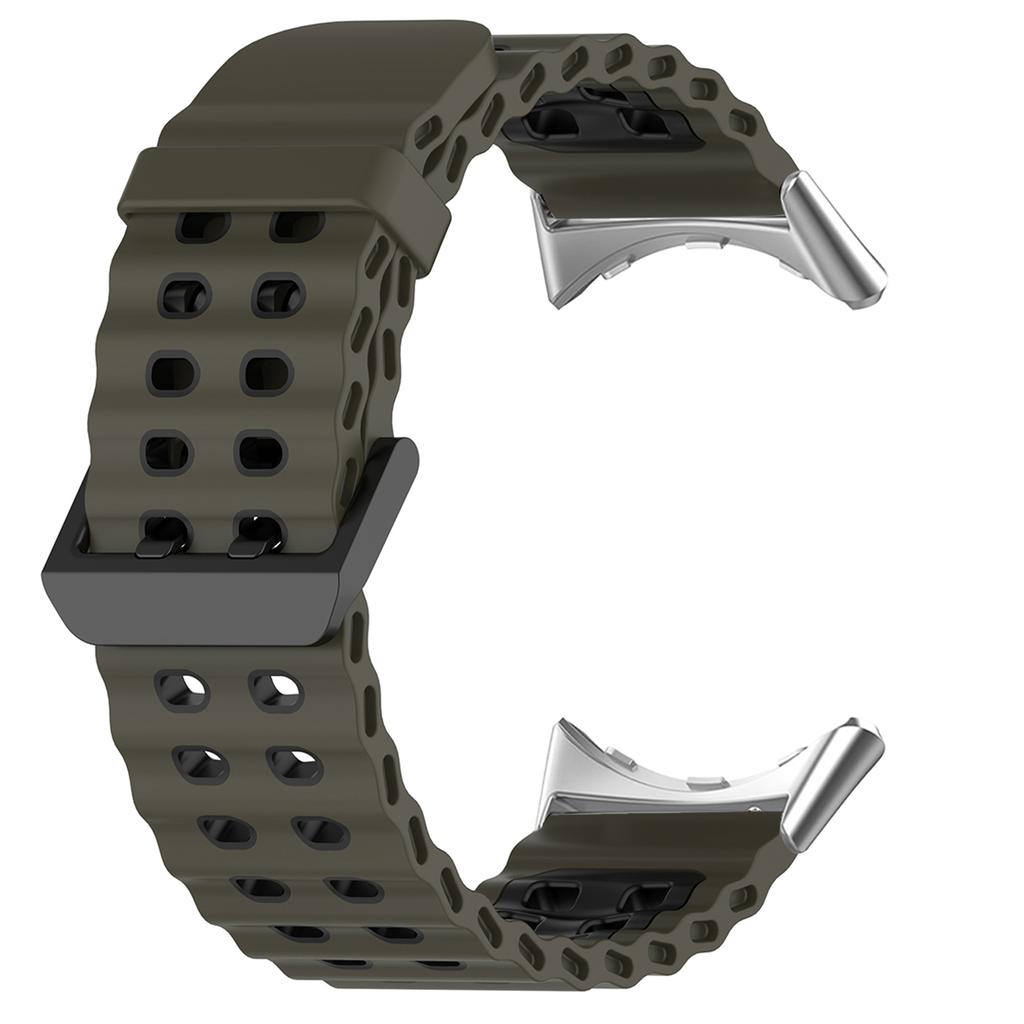 Banda Océano Marino Para Google Pixel Watch 4/3 45mm Correa de Silicona Bicolor para Pixel Watch 3/4 45mm Pulsera Deportiva Transpirable