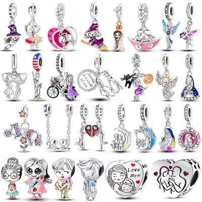 Copper Plated Valentine'S Day Charms Beads Fit Original Madonna Magician Pendent Dangle Bracelet Diy Women Jewelry Gift
