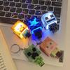 My World Movie-Inspired Glowing Figurine Keychain Pendant - Night Light Gift