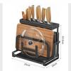 With Drainer Kitchen Storage Rack Wall Mount Chopstick Organization Countertop Organizer Cutting Board Holder Cooking Area