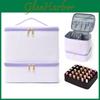 Modern Minimalist Double Layer Makeup Bag With Large Capacity For Travel And Bedroom Storage