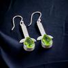 925 Sterling Silver Peridot Gemstone Handmade Jewelry  Earrings For Women EE-36-4