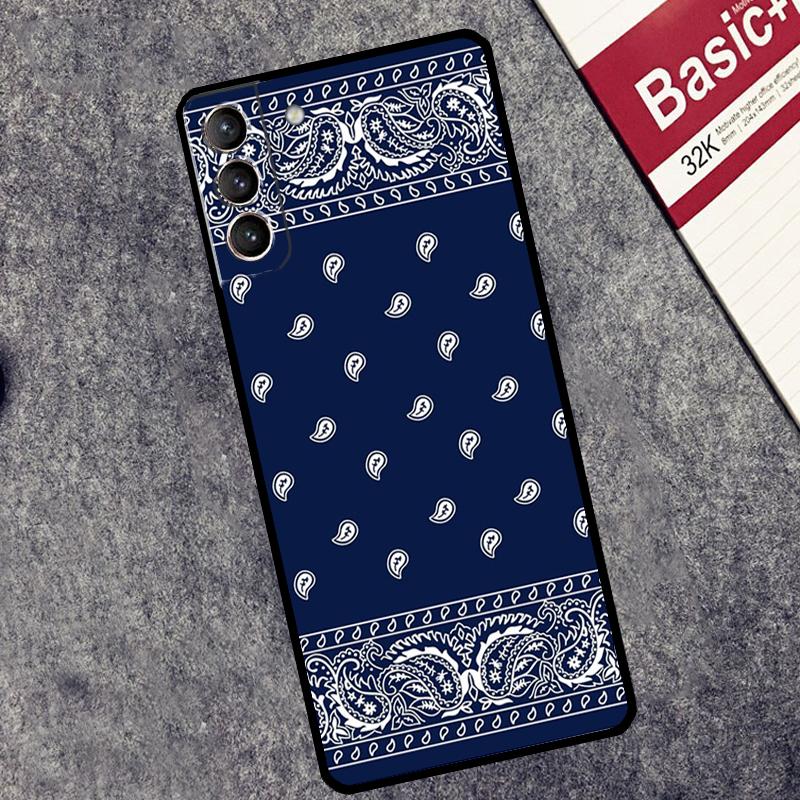 Royal Bandana Paisley Case For Samsung Galaxy S26 S25 Ultra S20 S21 S22 S23 S24 Ultra S10 Plus S25 FE Cover Coque