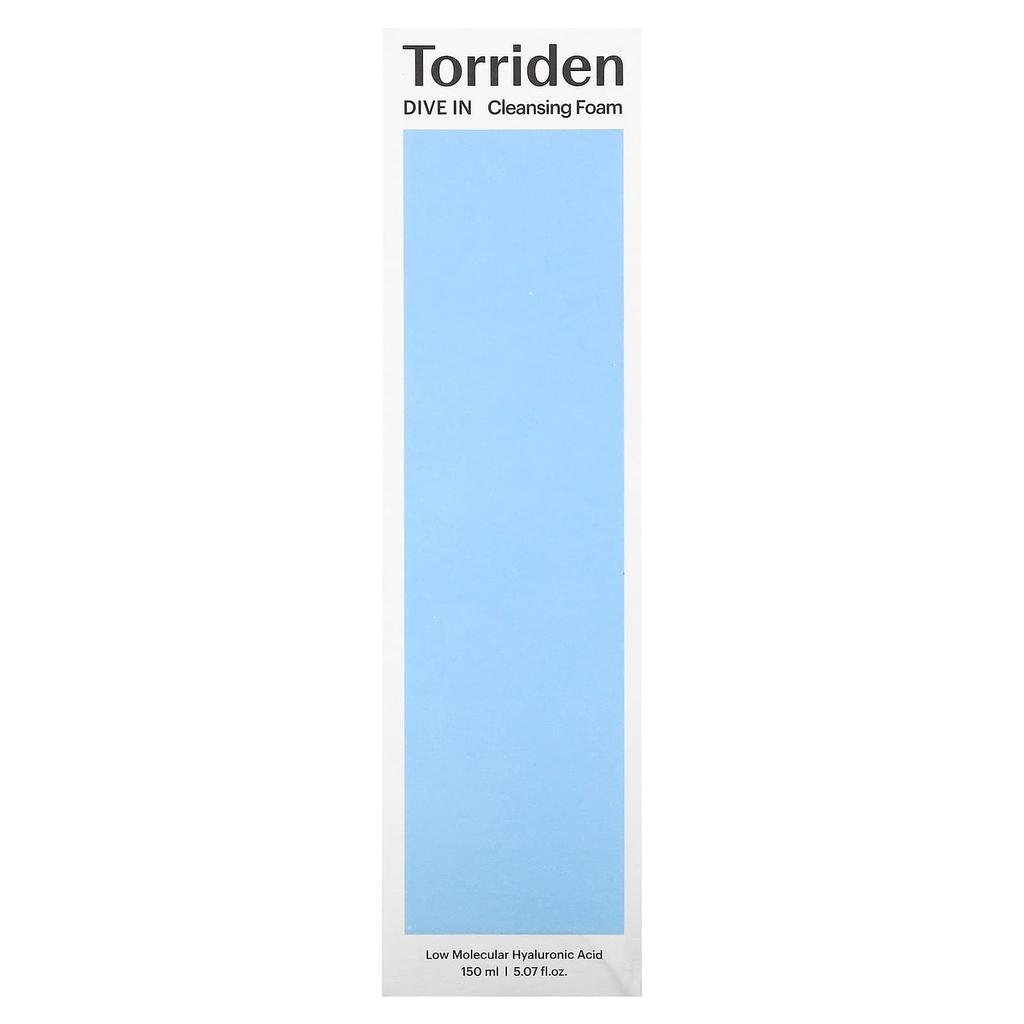 TORRIDEN Dive In, Reinigungsschaum mit niedrigmolekularer Hyaluronsäure, 5,07 fl oz (150 ml)