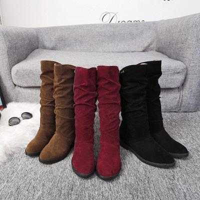 Fashion Women Girls Fashion Shoes Autumn Winter Boots Ladies Sexy Sweet Outdoor Boot Stylish Flat Flock Shoes Snow Boots Botas 2019