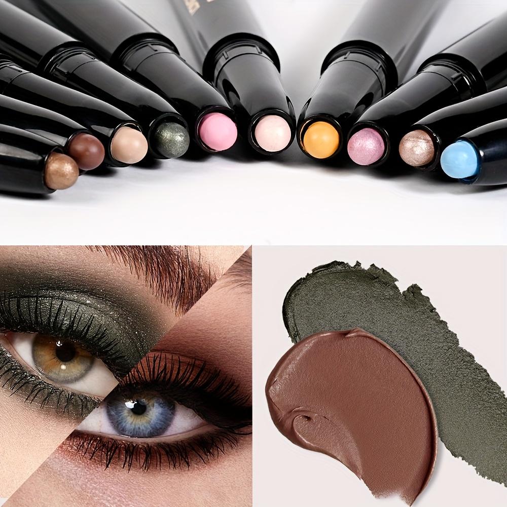 12 Colori Matita Stick Ombretto Shimmer e Opaco Impermeabile Metallico Glitterato Ombretto Matita Illuminante Cosmetici Ombretto