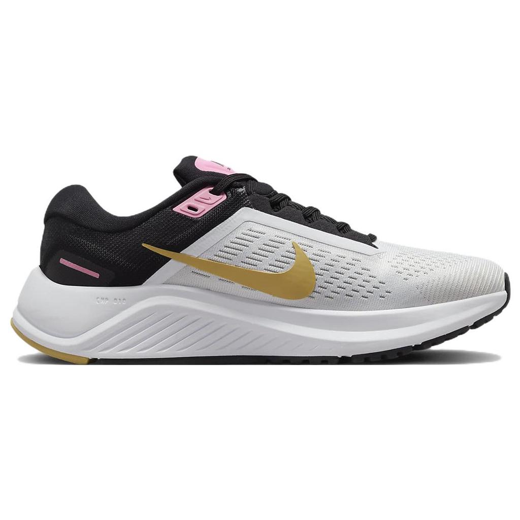 New Nike Air Zoom Structure 24 'White Black Wheat Gold' Women's DA8570-106