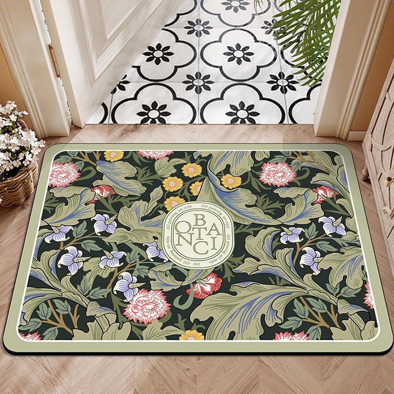 

Входной ковер Противоскользящий коврик для пола Легкий в уходе Коврик для ног у входа в ванную и туалет 40 * 60cm