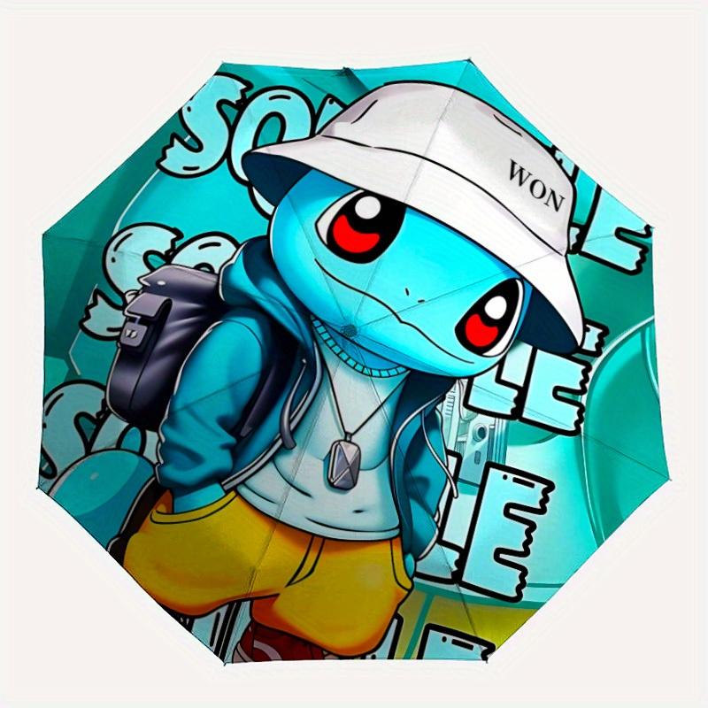 

Squirtle, Streetwear Automatic Folding Windproof Umbrella - Lightweight, Retractable Design with 8-Rib Durability, Perfect for Outdoor Adven